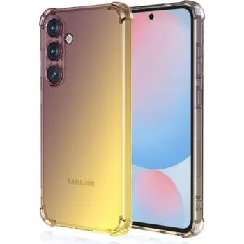 Pouzdro na mobilní telefon Kryt Samsung A56 Shock duhový purpurovo-žlutý (obal neboli pouzdro na Samsung A56)