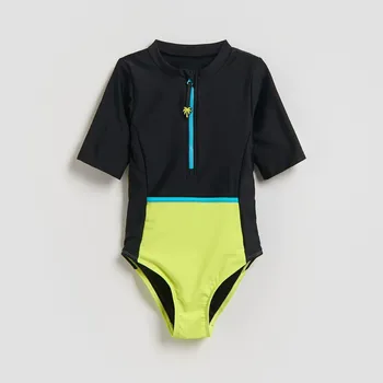 Dívčí oblečení Reserved - GIRLS` SWIMMING SUIT - žlutá - 813IR-11X - 813IR-11X-U13