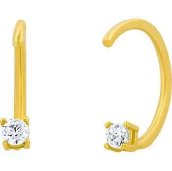 Šperk Zlatá záušnice Antigone ze žlutého zlata s Brilliance Zirconia FNN33459EGY