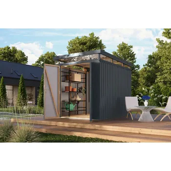 Zahradní domek plechový domek KARIBU AURUM 2,5 (53665) antracit