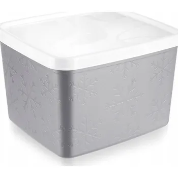 Dóza na potraviny Nádoba na potraviny s víkem šedá 1,1 l