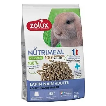 Krmivo pro hlodavce ZOLUX Krmivo granulát pro zakrslé králíky adult NUTRIMEAL 4 850g