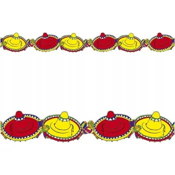 BAREVNÝ GIRLANDA SOMBRERO 3M MEXIKO