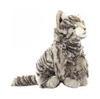 plyšák Plyšová Hračka Plyšová kočka divoká 27 cm UNI-TOYS lesní zvíře