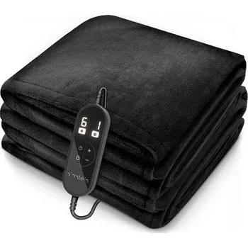Elektrická vyhřívací deka, 200 x 180 cm, černá - A SINNLEIN