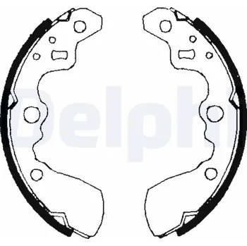 Brzdový systém Sada brzdových čelistí DELPHI LS1710