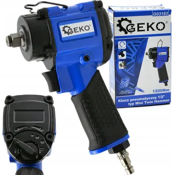 Pneumatický rázový utahovák Geko compact G03183 1/2" 1200 Nm Mini Twin Hammer