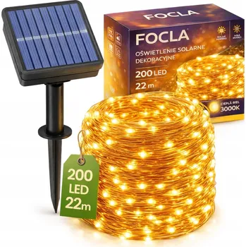 Venkovní osvětlení Solární lampa Focla , stříbrná, 40 cm, 1 ks