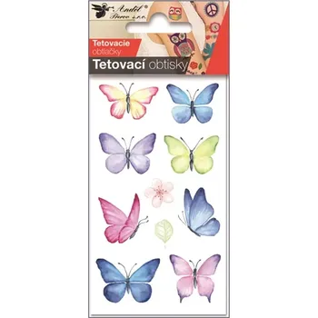 Odstranitelné tetování Dočasné tetování motýlci