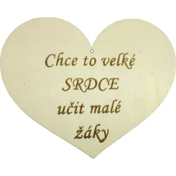 Party dekorace Dřevěná dekorace na zeď, Srdce s věnováním