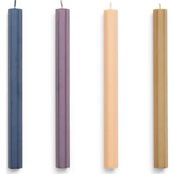 Svíčka HAY Svíčka Hexagon Candle Dark – set 4 ks