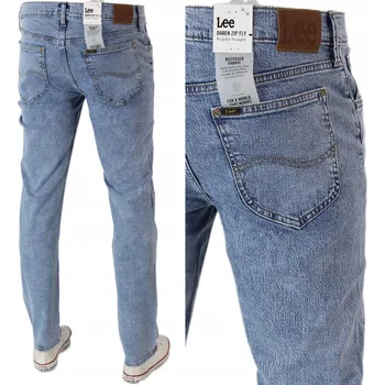 Pánské džíny LEE DAREN pánské džíny rovného střihu ZIP FLY Modré W34 L34