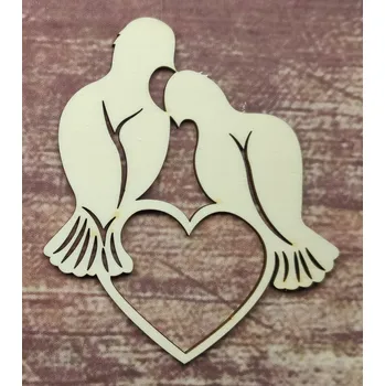 Svatební dekorace Svatební holubice Barva: přírodní, velikost: 5 cm