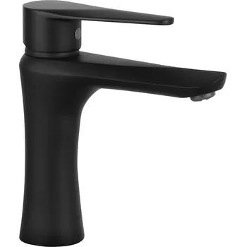 Vodovodní baterie CERANO - Umyvadlová stojánková baterie Sabrina - nízká - černá matná