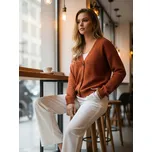 Dámský červený svetr CHICLINE FashionStreet MY2418 univerzita