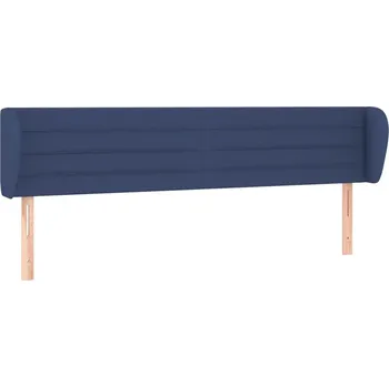 Čelo postele ušák, modré, 183x23x78/88 cm, látka