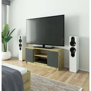 Televizní stolek TV stolek YMARIN - dub artisan / šedý