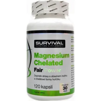 Fitness strava SURVIVAL NUTRITION Survival Magnesium Chelate Fair Power - 150 kapslí