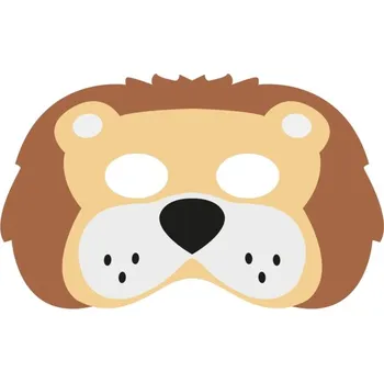 Karnevalová maska Filcová maska PartyPal 910027 Lev