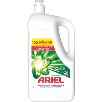 Prací gel Prací prostředek Ariel Universal + gel na bílé prádlo, 100 praní - 5 L