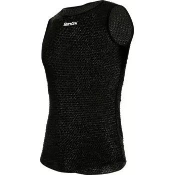 Pánské tílko Santini Funkční triko bez rukávů Santini Alpha Black velikost XS