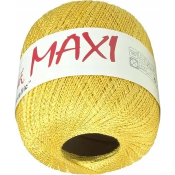 Příze Háčkovací Příze Maxi Metallic 2347 Žluto-Zlatý