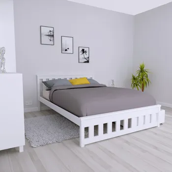 Postel EB Postel z masivu Andy 140 x 200 cm - Bílá