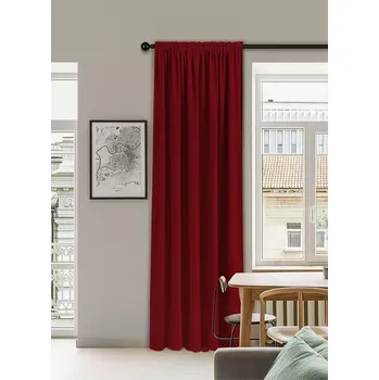 Závěs Závěs Panama 140/250 cm s gumkou - bordó