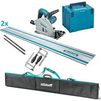 Okružní pila MAKITA SP6000J SET2 ponorná pila 165mm, 1300W + 2*vodící lišta, svěrky, spojky, obal