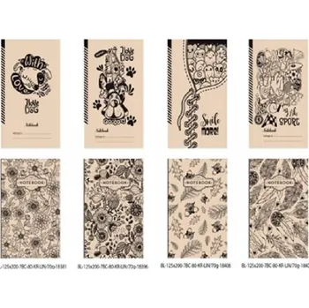 Zápisník Ozdobný zápisník 125x200/80 listů, linkovaný FRESH