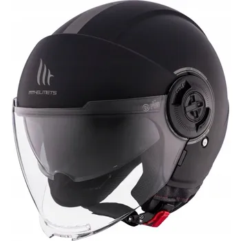 Helma na motorku Otevřená helma MT Helmets VIALE SV S A1 černá matná L