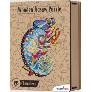 Puzzle RECENTTOYS Dřevěné puzzle - Chameleon