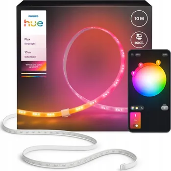 LED páska LED pásek 10m Philips HUE Flux Strip RGB Chytrý Rozšiřující pásek