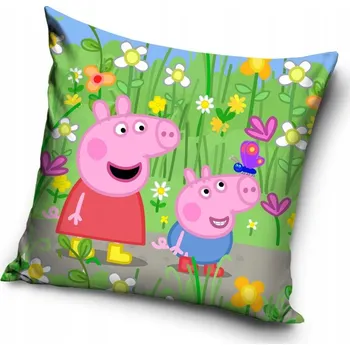 Povlak na polštářek Povlak na polštáře 40 x 40 cm Carbotex prasátko Pepa