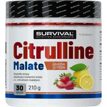 Aminokyselina SURVIVAL NUTRITION Survival Citrulline Malate - 210 g Příchuť: Strawberry - Lemon