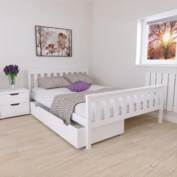 Postel EB Postel z masivu Aneta 160 x 200 cm - Bílá