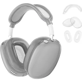 Příslušenství pro sluchátka Enem Jednobarevný obal 3v1 na Airpods MAX - Šedý/průhledný IRAMX-008