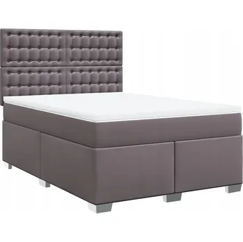 Postel Jednolůžková dřevěná postel VidaXL 140x200 cm šedá