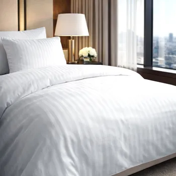 Povlečení BAVLNĚNÉ POVLEČENÍ STRIPES2 140X200 CM BÍLÉ