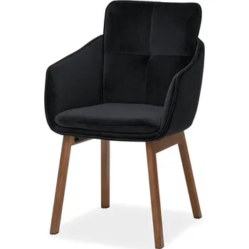 Jídelní židle Elegantní jídelní židle VIVIENNE - černá / ořech