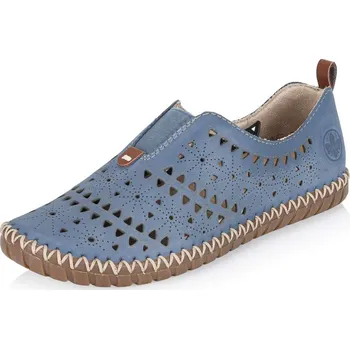 Dámské mokasíny Dámské mokasíny RIEKER M2852-12 modrá S6 36