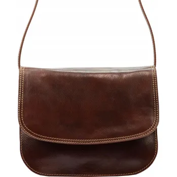 Florence kabelka přes rameno přírodní kůže hnědá