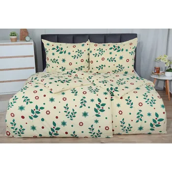 Povlečení Povlečení mikrosatén 4dílné BARY krémové