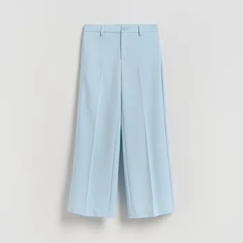 Reserved - Elegantní kalhoty - bleděmodrá - 190HN-05X - 190HN-05X-134