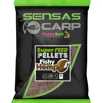 SENSAS Pelety Super Feed Fishy Hemp 650g 4mm (SENSAS Pelety Super Feed Fishy Hemp 650g 4mm)