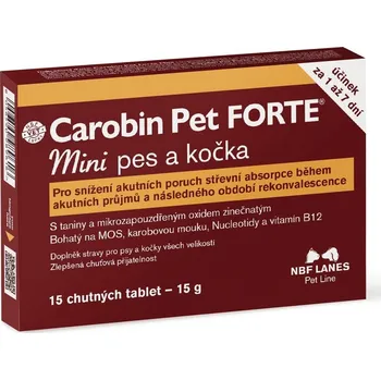 NBF Lanes Carobin Pet Forte Mini pro psy a kočky 15 tbl.