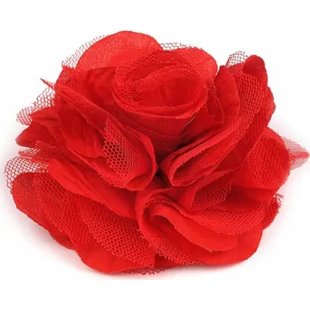 Brož Brož Stoklasa 9 cm červená růže