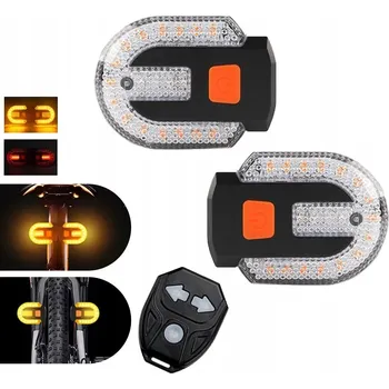 Cyklosvítilna Zadní blinkr na kolo BNTrade černý akumulátor LED dioda 1400 lm