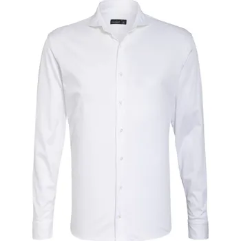Pánská košile Van Laack Pánská Žerzejová Košile Slim Fit, bílá, 40
