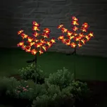 WENKO LED Solární zahradní zápich Orchidej, 2 kusy 497681
